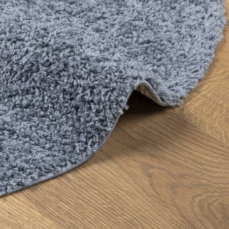 Vloerkleed PAMPLONA shaggy hoogpolig modern Ø 80 cm blauw 6