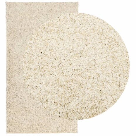 Vloerkleed PAMPLONA shaggy hoogpolig modern 60x110 cm goudkleur 3