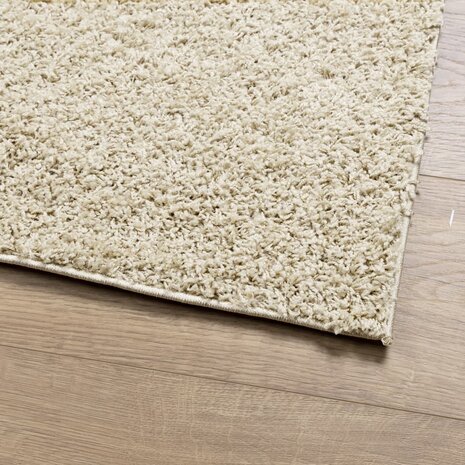 Vloerkleed PAMPLONA shaggy hoogpolig modern 60x110 cm goudkleur 4