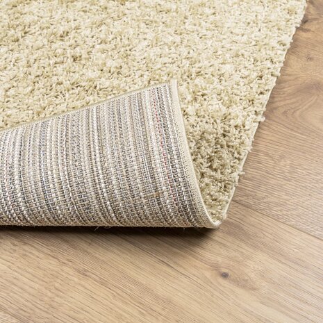 Vloerkleed PAMPLONA shaggy hoogpolig modern 60x110 cm goudkleur 5