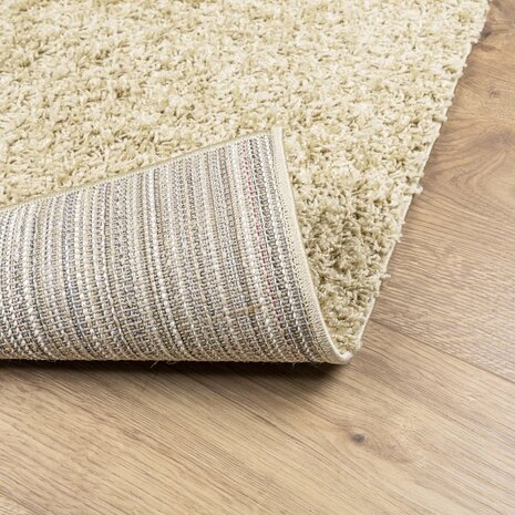 Vloerkleed PAMPLONA shaggy hoogpolig modern 80x200 cm goudkleur 5