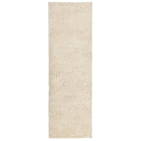 Vloerkleed PAMPLONA shaggy hoogpolig modern 80x250 cm goudkleur 2