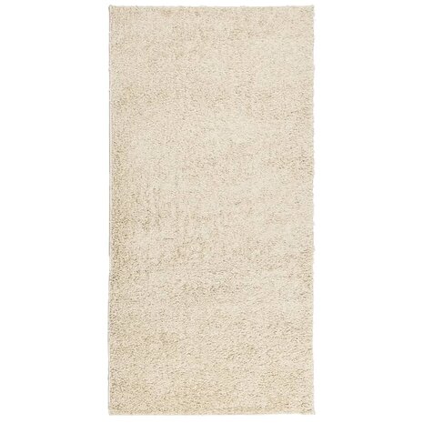 Vloerkleed PAMPLONA shaggy hoogpolig modern 100x200 cm goud 2