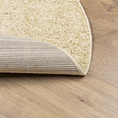 Vloerkleed PAMPLONA shaggy hoogpolig modern Ø 120 cm goudkleur 5