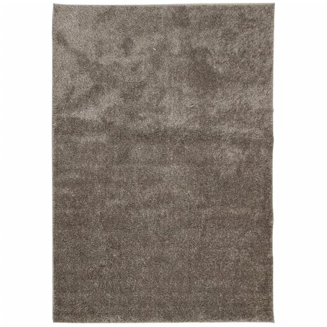 Vloerkleed ISTAN hoogpolig glanzend 120x170 cm grijs 2