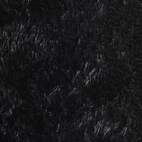Hoogpolig vloerkleed NAVARRA 60x100 cm polyester zwart 9