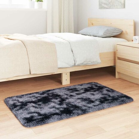 Hoogpolig vloerkleed NAVARRA 60x100 cm polyester donkergrijs 3