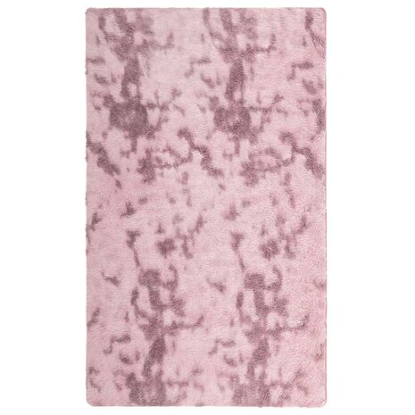 Hoogpolig vloerkleed NAVARRA 60x100 cm polyester stoffig roze 2