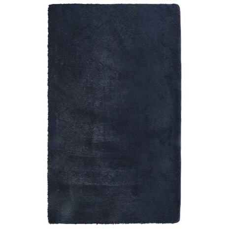 Hoogpolig vloerkleed NAVARRA 60x100 cm polyester marineblauw 2