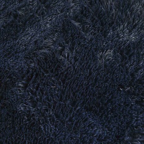Hoogpolig vloerkleed NAVARRA 60x100 cm polyester marineblauw 9
