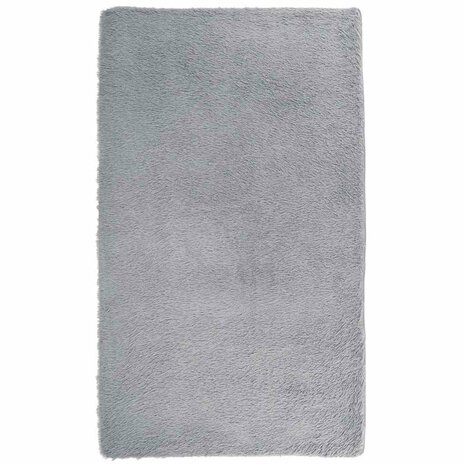Hoogpolig vloerkleed NAVARRA 60x100 cm polyester zilvergrijs 2