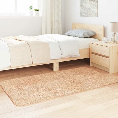 Hoogpolig vloerkleed NAVARRA 80x150 cm polyester beige 3