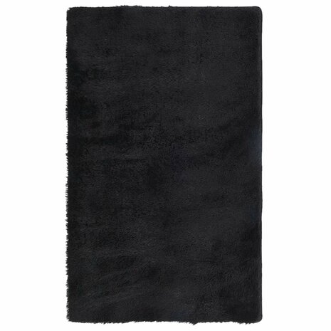 Hoogpolig vloerkleed NAVARRA 80x150 cm polyester zwart 2