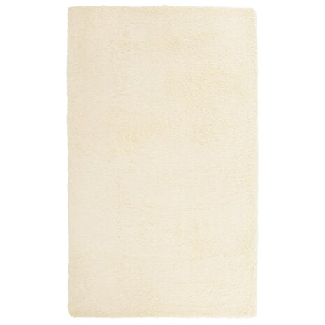 Hoogpolig vloerkleed NAVARRA 80x150 cm polyester crèmekleurig 2
