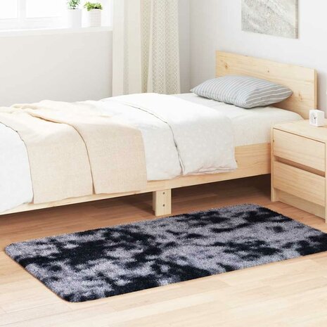 Hoogpolig vloerkleed NAVARRA 80x150 cm polyester donkergrijs 1