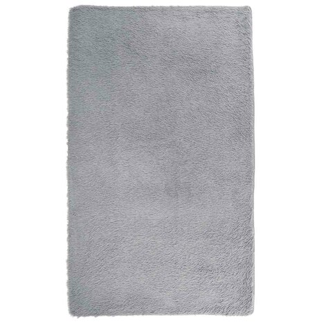 Hoogpolig vloerkleed NAVARRA 80x150 cm polyester zilvergrijs 2