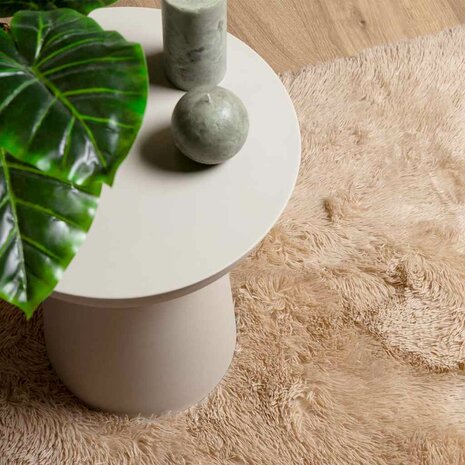 Hoogpolig vloerkleed NAVARRA 120x170 cm polyester beige 8