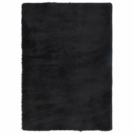 Hoogpolig vloerkleed NAVARRA 120x170 cm polyester zwart 2