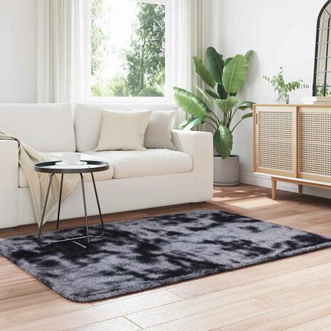 Hoogpolig vloerkleed NAVARRA 120x170 cm polyester donkergrijs 3