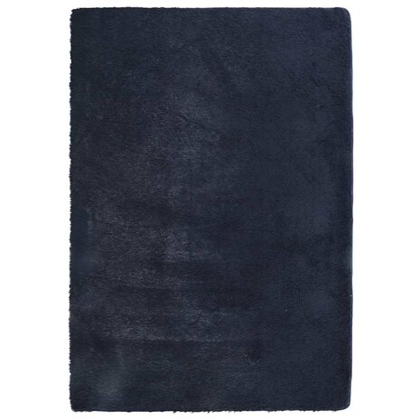 Hoogpolig vloerkleed NAVARRA 120x170 cm polyester marineblauw 2