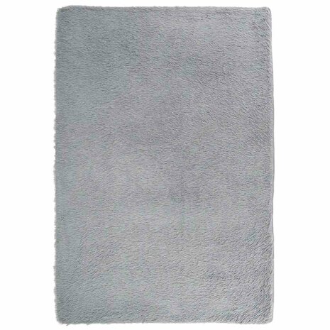 Hoogpolig vloerkleed NAVARRA 120x170 cm polyester zilvergrijs 2