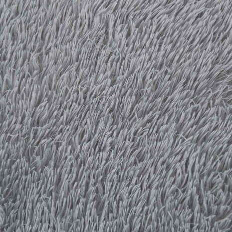 Hoogpolig vloerkleed NAVARRA 120x170 cm polyester zilvergrijs 9