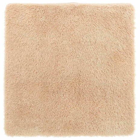Hoogpolig vloerkleed NAVARRA 120x120 cm polyester beige 2