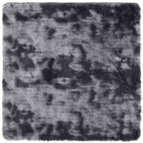Hoogpolig vloerkleed NAVARRA 120x120 cm polyester donkergrijs 2