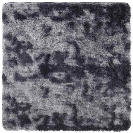Hoogpolig vloerkleed NAVARRA 160x160 cm polyester donkergrijs 2