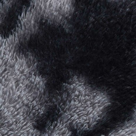 Hoogpolig vloerkleed NAVARRA 100x100 cm polyester donkergrijs 9