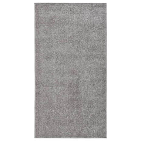 Vloerkleed kortpolig 80x150 cm grijs 1