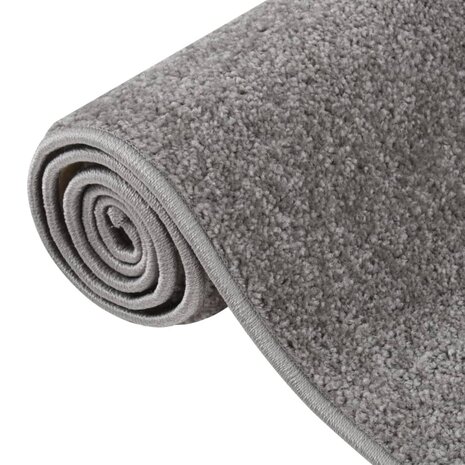 Vloerkleed kortpolig 80x150 cm grijs 6