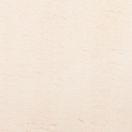 Vloerkleed HUARTE laagpolig zacht wasbaar Ø 120 cm beige 9