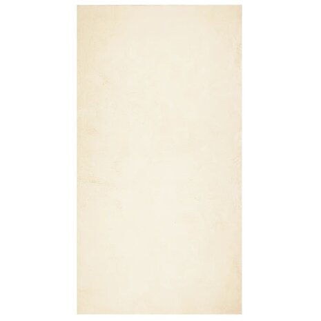 Vloerkleed HUARTE laagpolig zacht wasbaar 60x110 cm crème 2