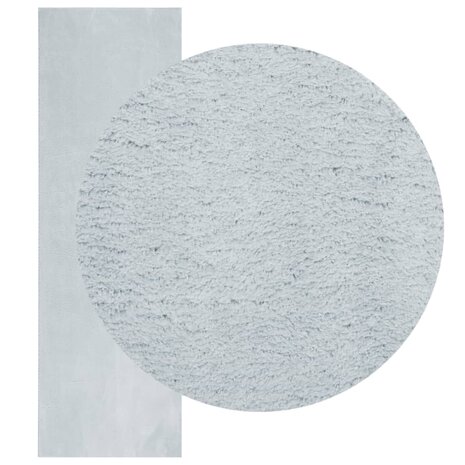 Vloerkleed HUARTE laagpolig zacht wasbaar 80x250 cm blauw 3