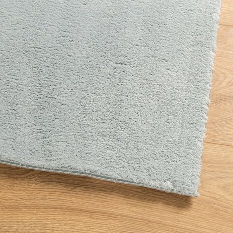 Vloerkleed HUARTE laagpolig zacht wasbaar 80x250 cm blauw 4