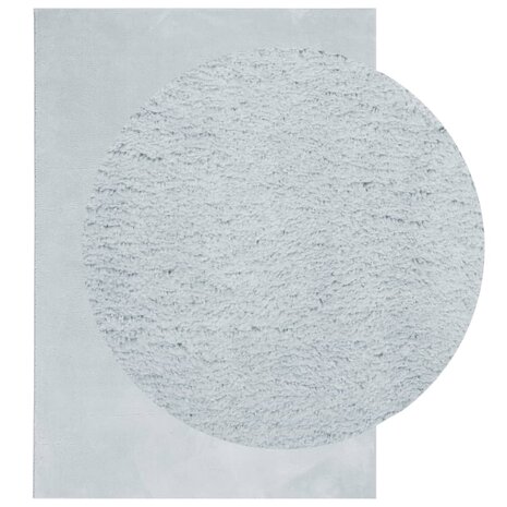 Vloerkleed HUARTE laagpolig zacht wasbaar 120x170 cm blauw 3