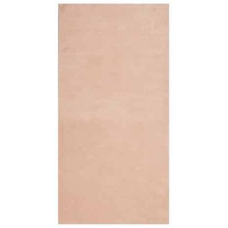 Vloerkleed HUARTE laagpolig zacht wasbaar 100x200 cm roze 2