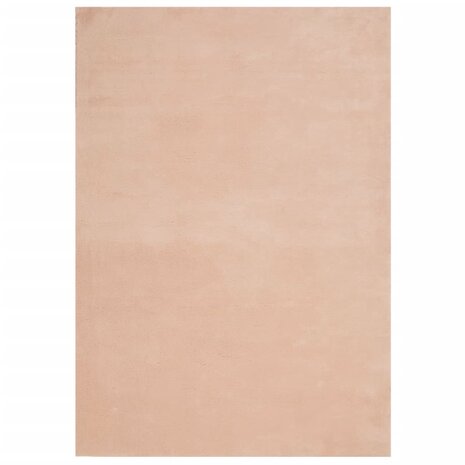 Vloerkleed HUARTE laagpolig zacht wasbaar 140x200 cm roze 2