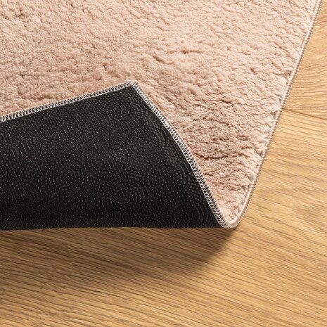 Vloerkleed HUARTE laagpolig zacht wasbaar 140x200 cm roze 5