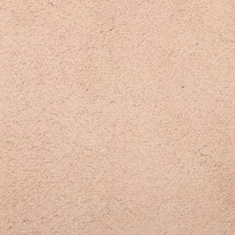 Vloerkleed HUARTE laagpolig zacht wasbaar 160x160 cm roze 9