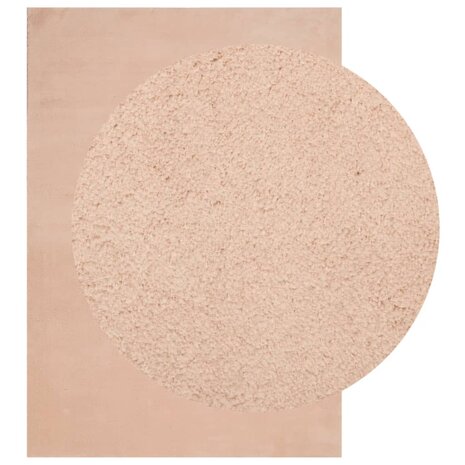 Vloerkleed HUARTE laagpolig zacht wasbaar 160x230 cm roze 3