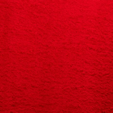 Vloerkleed HUARTE laagpolig zacht wasbaar 160x160 cm rood 9