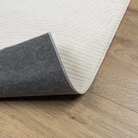Vloerkleed IZA laagpolig Scandinavisch 80x150 cm crèmekleurig 5
