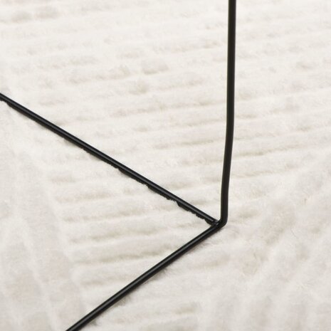 Vloerkleed IZA laagpolig Scandinavisch 80x150 cm crèmekleurig 8