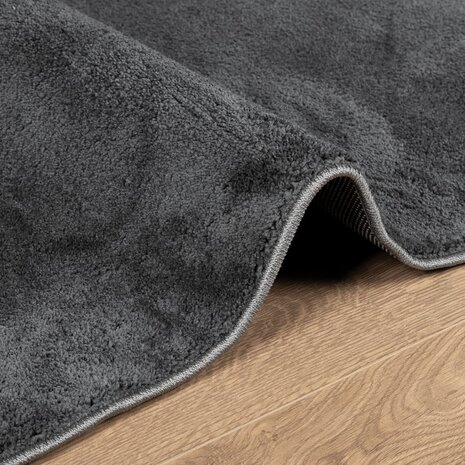 Vloerkleed OVIEDO laagpolig 60x110 cm antracietkleurig 6