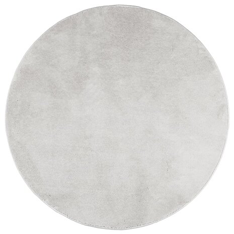 Vloerkleed OVIEDO laagpolig Ø 120 cm grijs 2