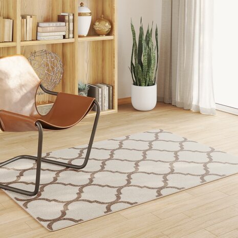 Vloerkleed voor binnen buiten laagpolig 120x180 cm meerkleurig 1