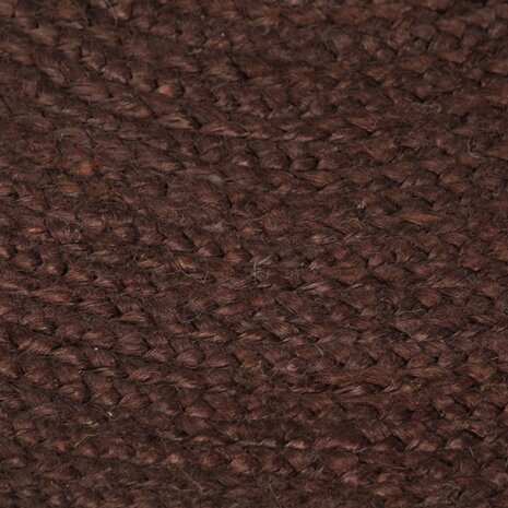 Vloerkleed handgemaakt rond 150 cm jute bruin 5