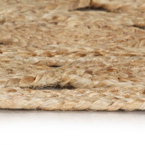 Vloerkleed handgemaakt 210 cm gevlochten jute 2